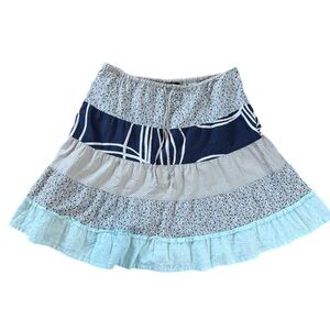 J. Crew Floral Patchwork Bohemian Cowgirl Country Academia Western Y2K Skirt